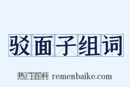驳面子组词是什么意思的图片